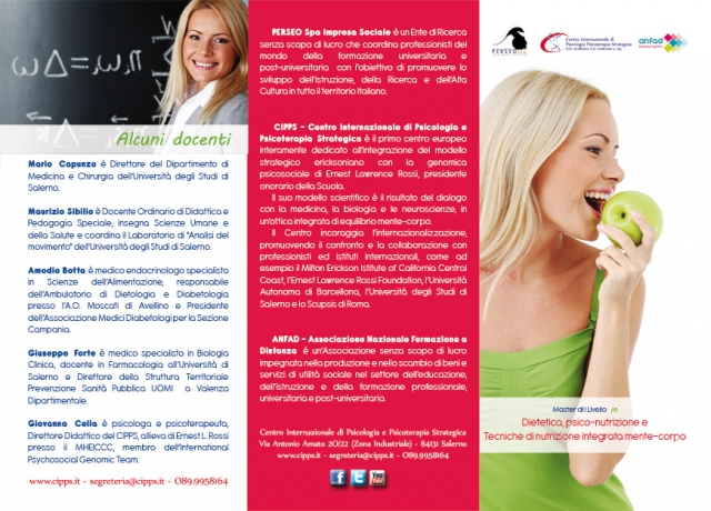 Dietetica, psico-nutrizione e tecniche di nutrizione integrata