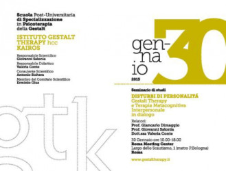 Disturbi di personalità - Gestalt Therapy e  Terapia Metacognitiva Interpersonale in dialogo