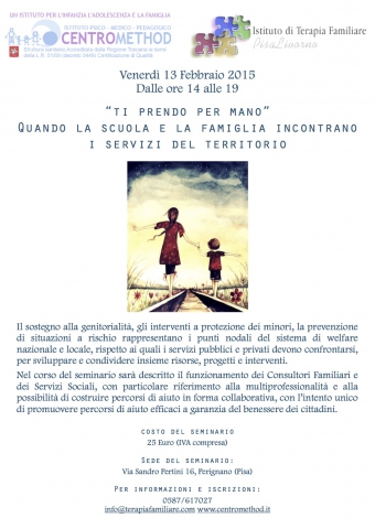 “Ti prendo per mano”: Quando la scuola e la famiglia incontrano i servizi del territorio