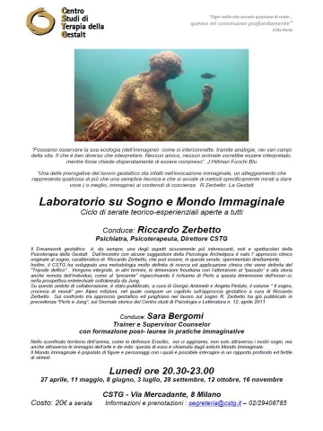 Laboratorio su sogno e mondo immaginale