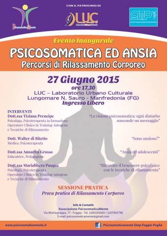Psicosomatica ed Ansia. Percorsi di Rilassamento Corporeo.