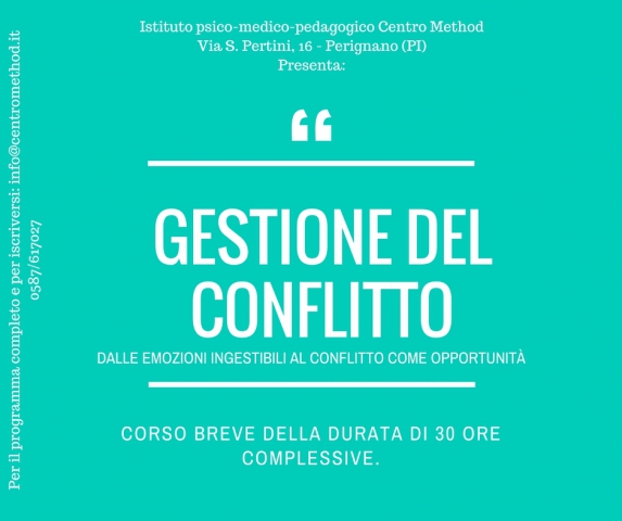 Corso breve per la Gestione del Conflitto
