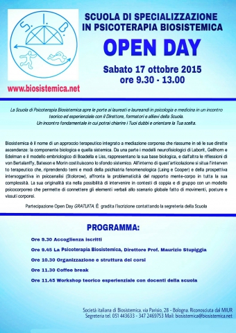 OPEN DAY - Scuola Biosistemica