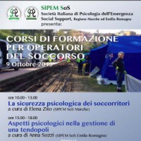 La sicurezza psicologica dei soccorritori - Aspetti psicologici nella gestione di una tendopoli