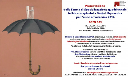 OPEN DAY - Scuola in Psicoterapia Gestalt Espressiva