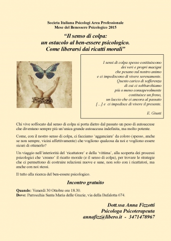 Il senso di colpa: un ostacolo al ben-essere psicologico