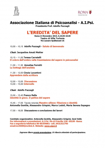 L'eredità del sapere
