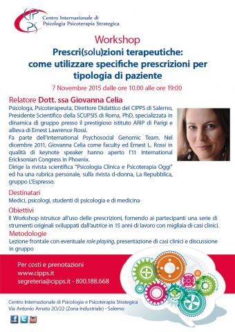 Prescri(solu)zioni terapeutiche