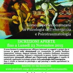 Psicologia delle emergenze e psicotraumatologia