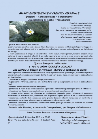 Gruppo esperenziale di crescita personale