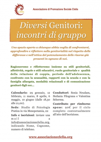 Diversi Genitori: incontri di gruppo