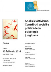 Analisi e attivismo.Contributi sociali e politici della psicologia junghiana.