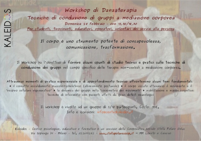 Tecniche di conduzione di gruppi a mediazione corporea