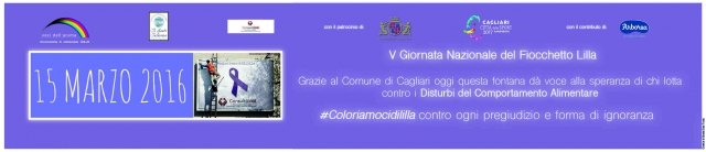 V Giornata del Fiocchetto Lilla per la lotta contro i disturbi alimentari