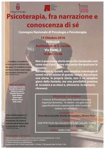 Psicoterapia fra narrazione e conoscenza di sè