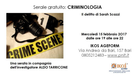 Serale gratuito: Criminologia - il delitto di Sarah Scazzi
