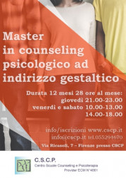 Counseling Psicologico ad indirizzo gestaltico