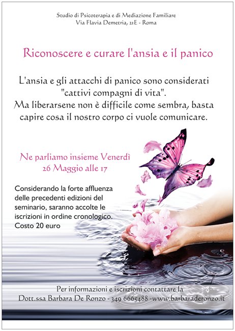 Riconoscere e curare l'ansia e ilo panico