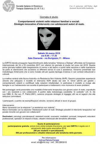 Comportamenti violenti nelle relazioni familiari.