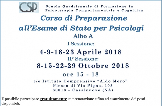 Esame di Stato per Psicologi