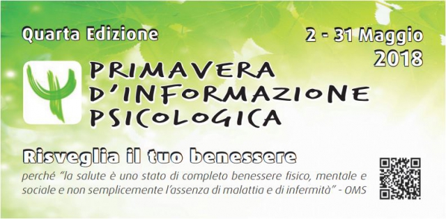 Primavera di Informazione Psicologica (Ed. 2018)