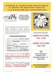 Supervisione Professionale di Gruppo per Mediatori Familiari