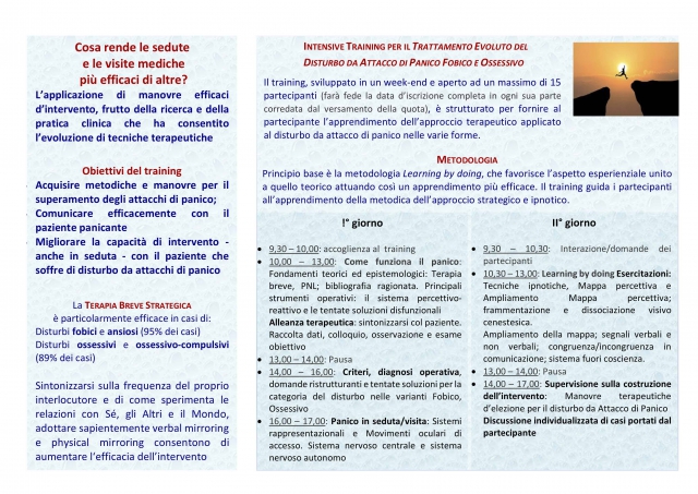 Trattamento evoluto del Disturbo da attacchi di panico