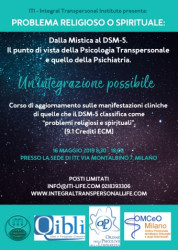 Problema religioso o spirituale: dalla mistica al DSM-5