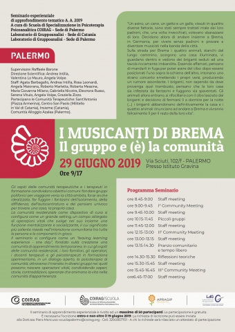 I musicanti di Brema. Il gruppo e(è) la comunità