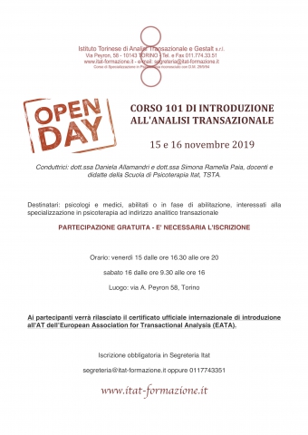 CORSO 101 DI INTRODUZIONE ALL'AT